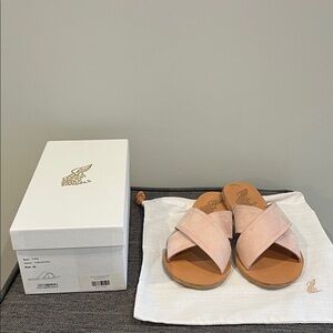 Ancient Greek Sandals Thais Nubuck Pink